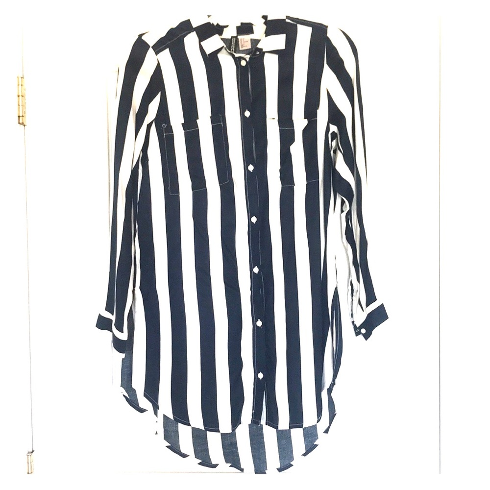 H&M STRIPED BLOUSE